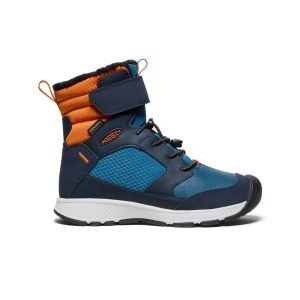 Big Kids' Skua Waterproof Winter Boot | Sky Captain/Gold Flame