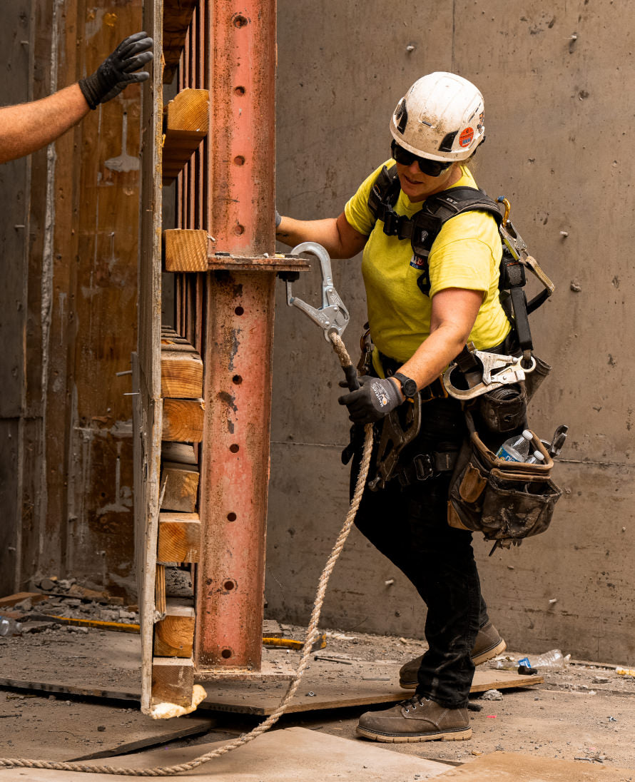 Women's San Jose 6 Waterproof 90?? Heel Boot (Aluminum Toe) | Steel Grey/Gum - Image 9