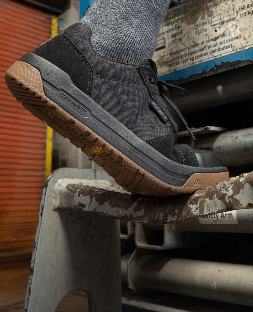 Men's Kenton Work Shoe (Carbon Toe) | Black/Gum - Image 9