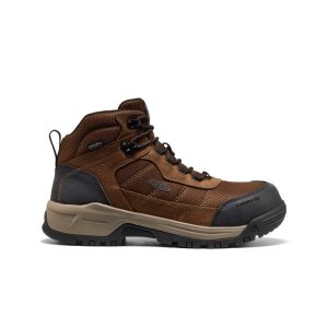 Men's Skokie Waterproof Work Boot (Carbon Toe)  |  Dark Earth/Black
